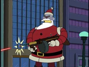 Santa Claus Is Gunning You Down